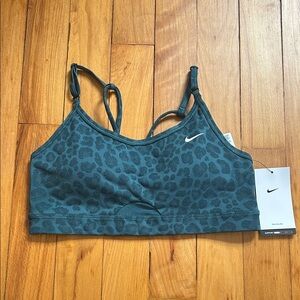 NWT Nike Cheetah Print Indy Training Bra
